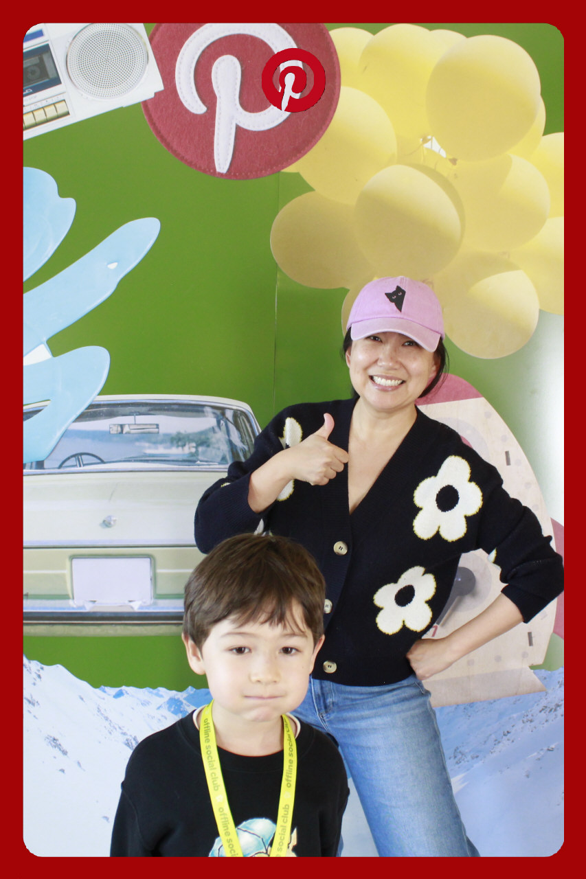 a person and a child posing for a picture