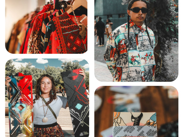 a collage of a person and a person