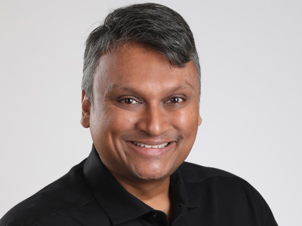 a person in a black shirt
