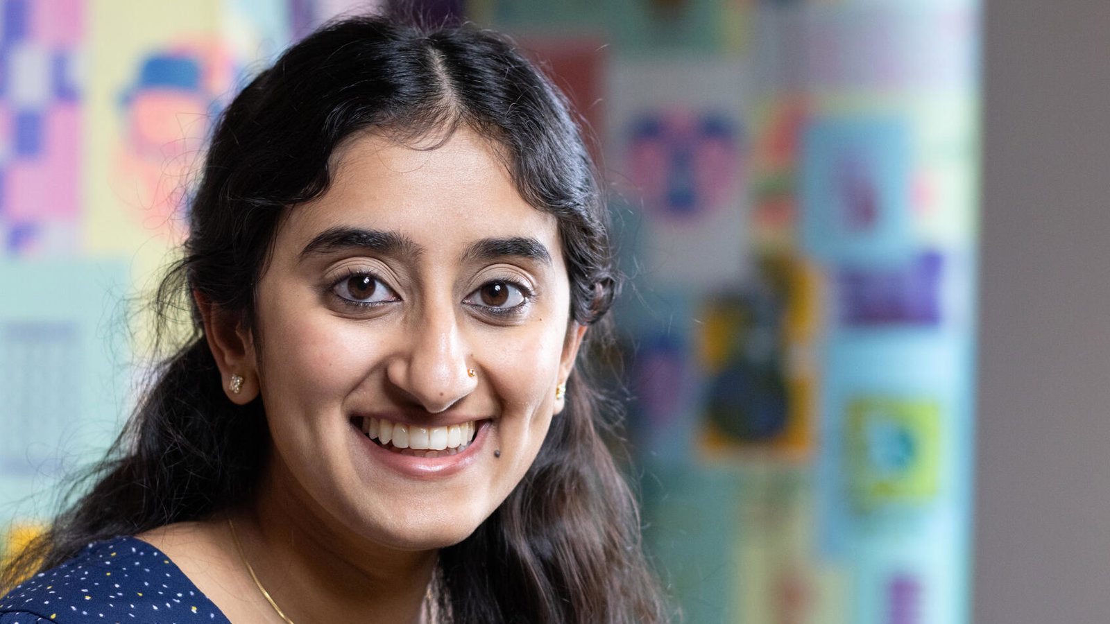 a woman smiling at camera