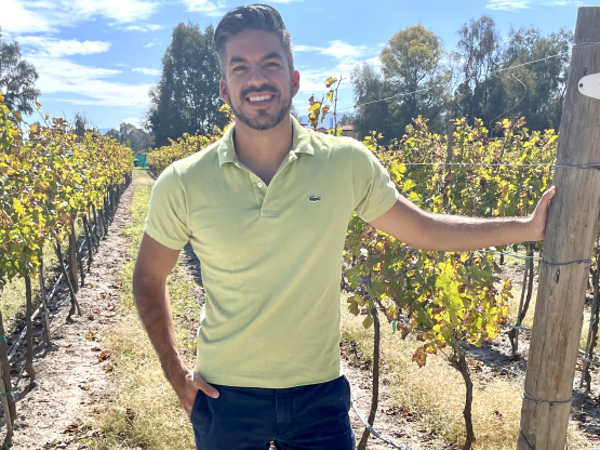 a man and woman posing for a picture