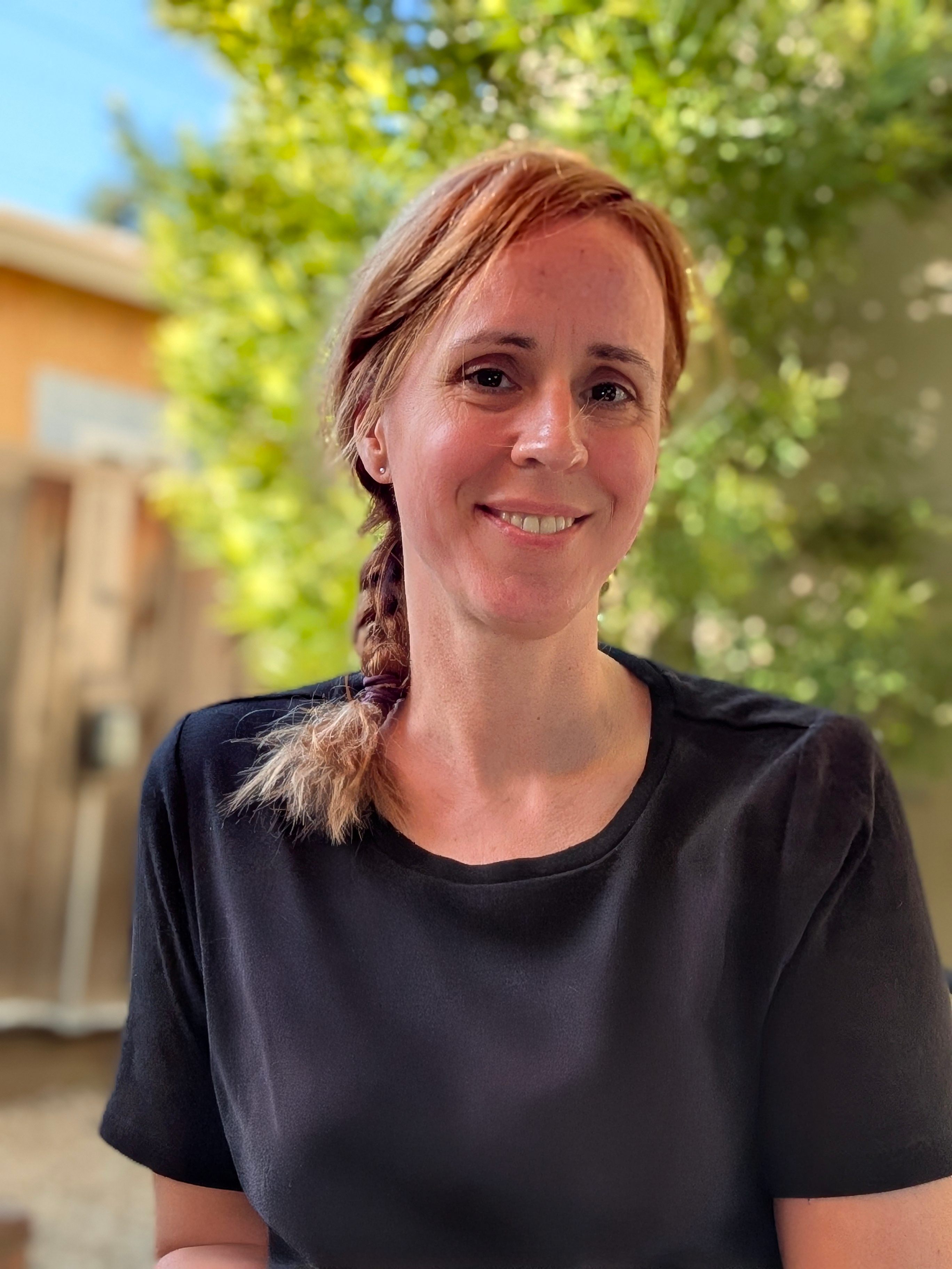 a person smiling at camera