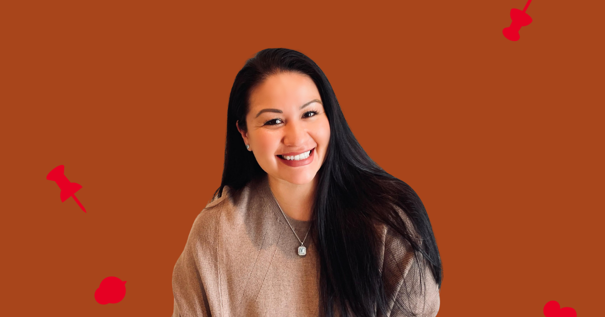 a woman smiling at the camera